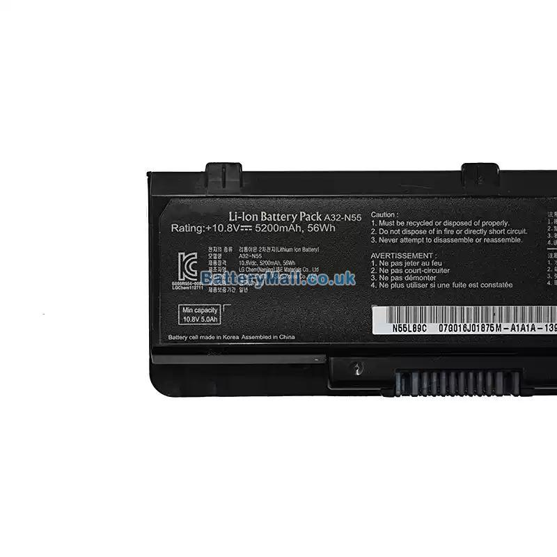battery for Asus N75E
