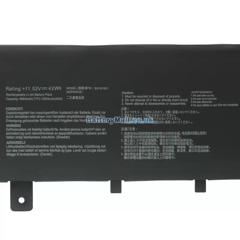 battery for Asus VivoBook 15 X505ZA-BQ072T