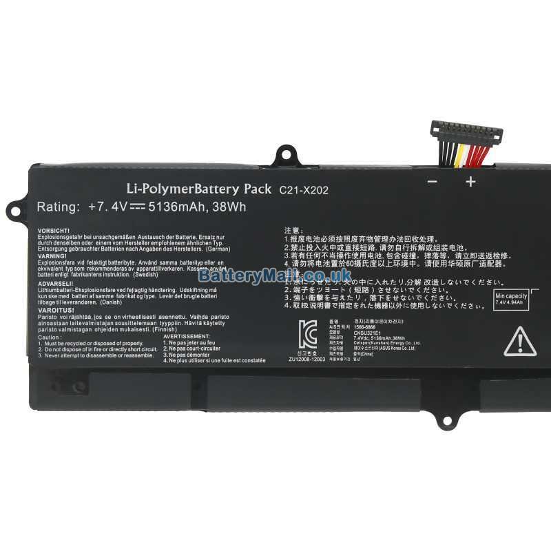 battery for Asus VivoBook F201E-KX066H