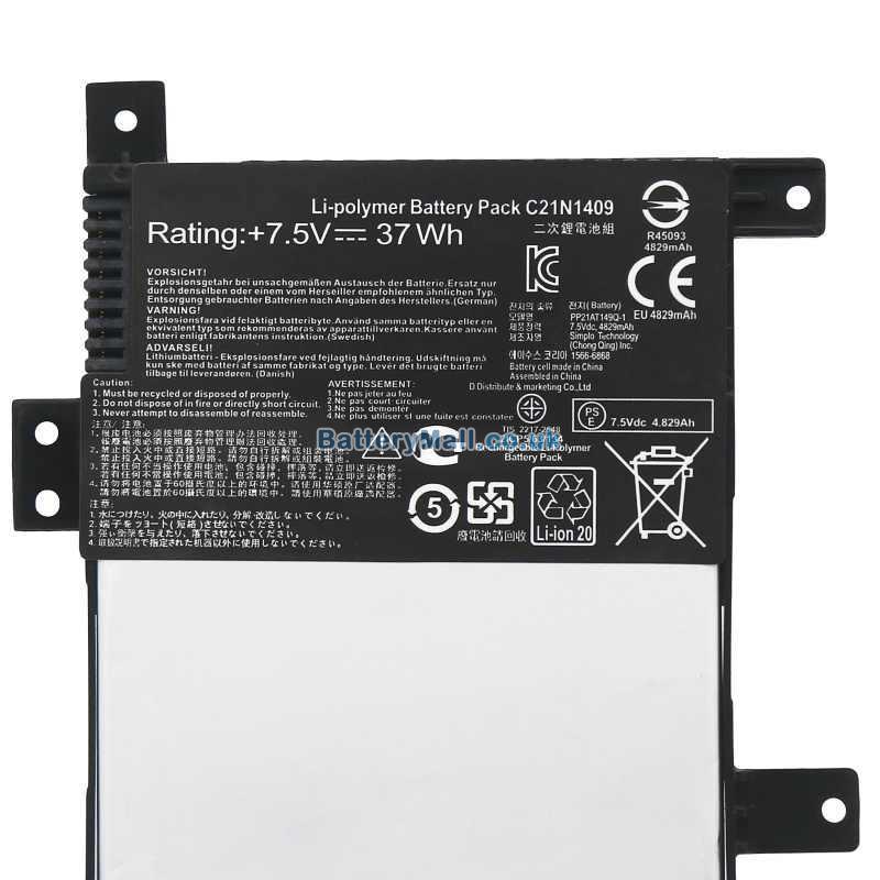 battery for Asus Y483LDB