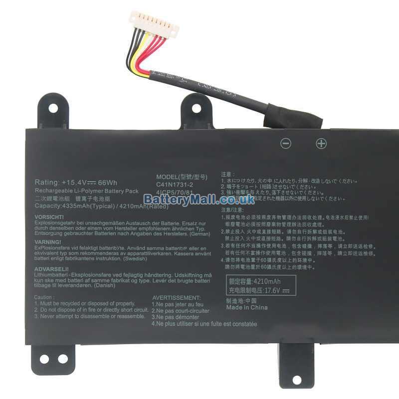 battery for Asus ROG Strix G17 G712LV-EV060T