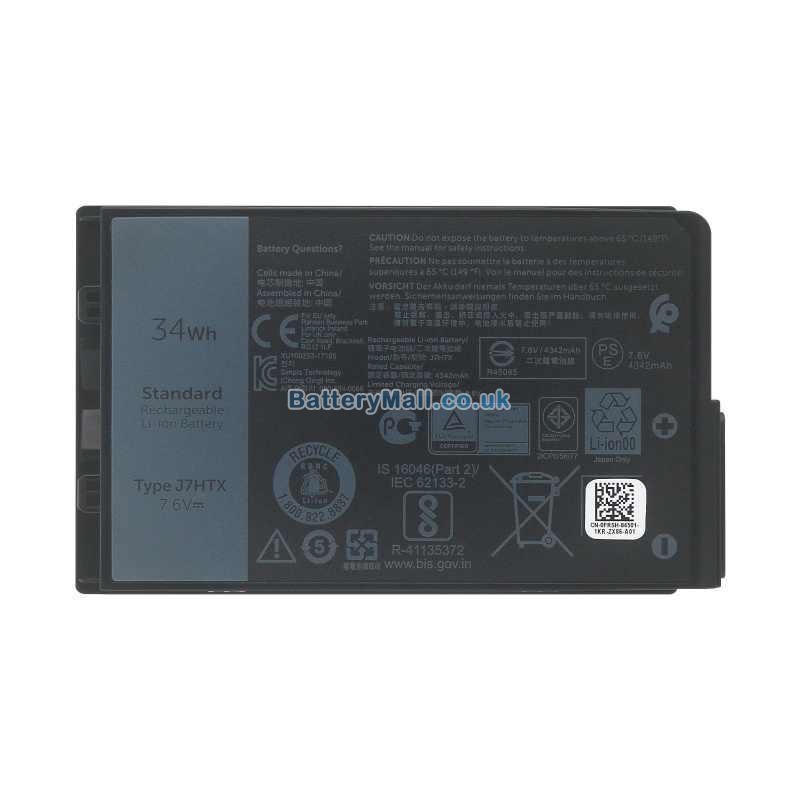 battery for Dell Latitude 7202 Rugged Tablet