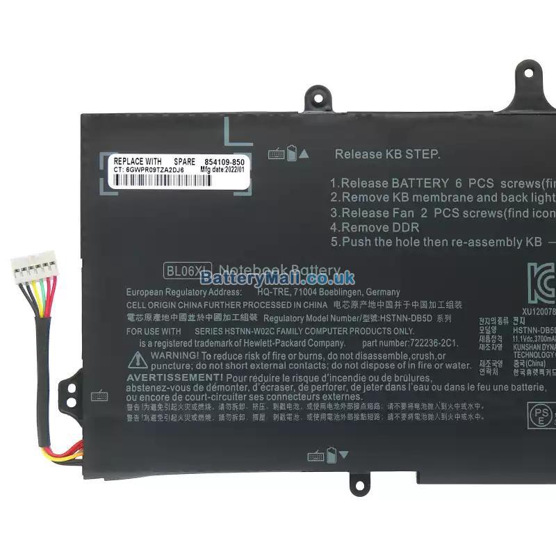 battery for HP HSTNN-DB5D