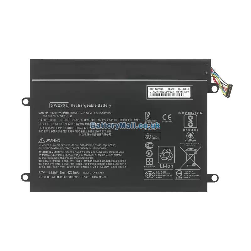 battery for HP Notebook x2 10-p023nf