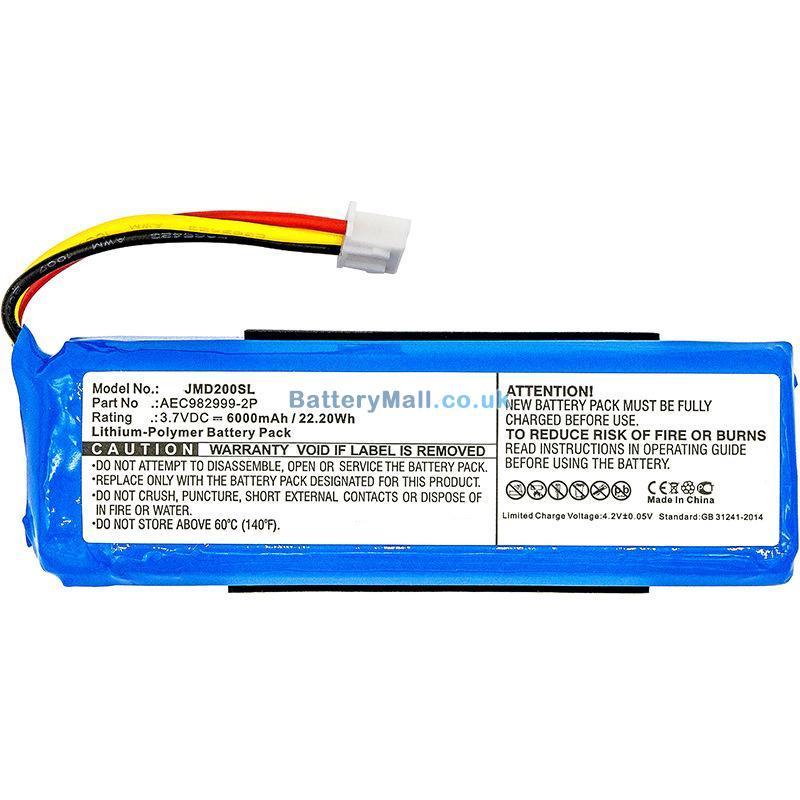 battery for JBL AEC982999-2P