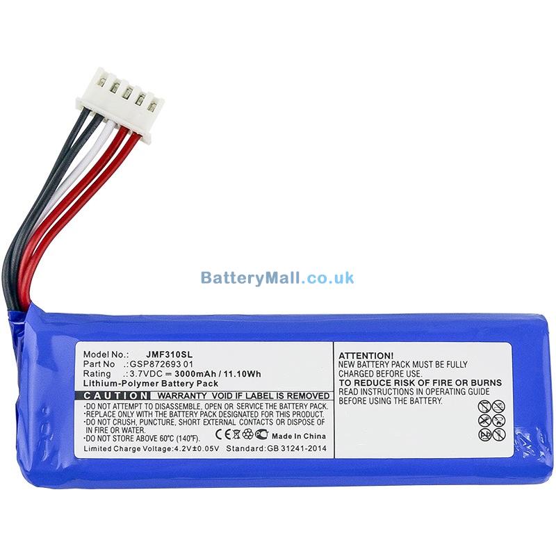battery for JBL Gsp872693 01