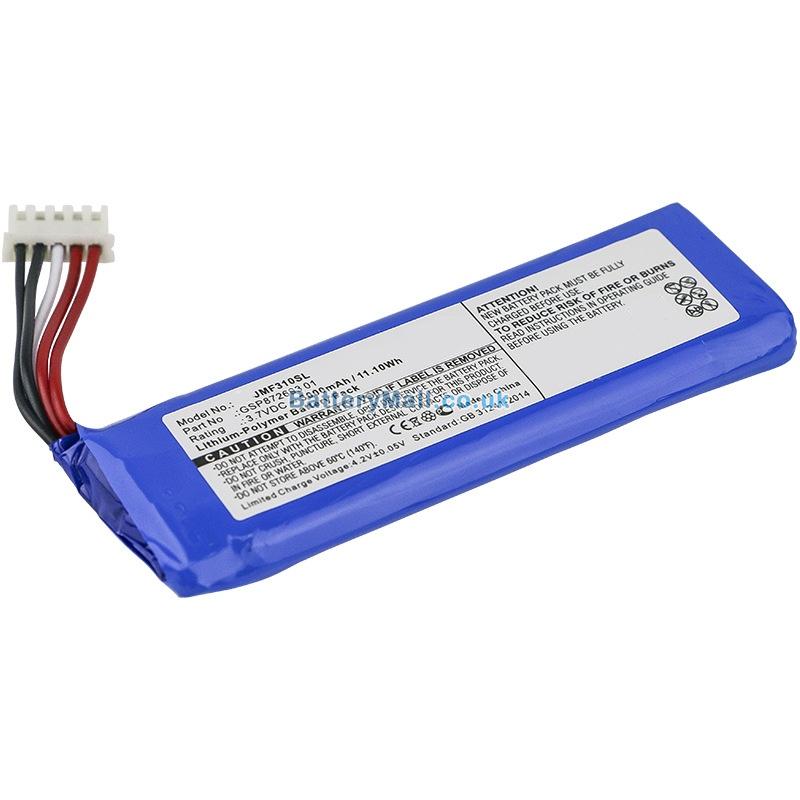 battery for JBL Gsp872693 01