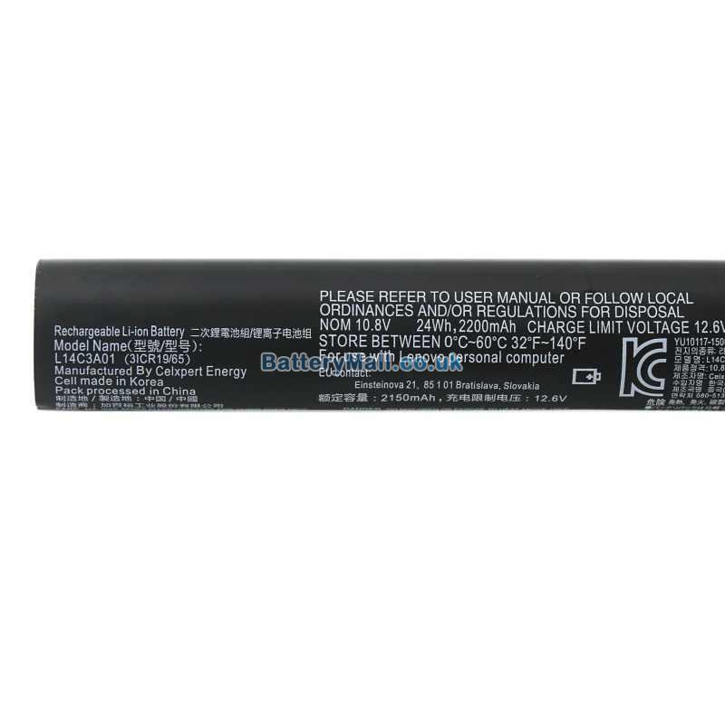 battery for Lenovo L14S3A01