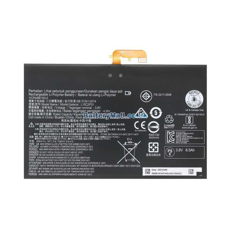 battery for Lenovo Yoga Book Android YB1-X90F