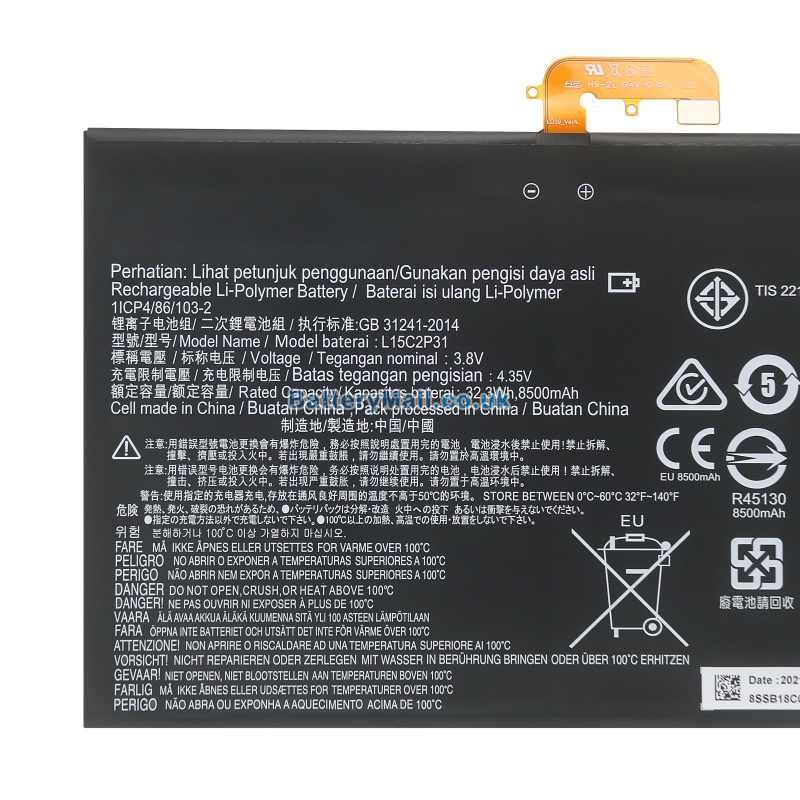 battery for Lenovo Yoga Book Android YB1-X90F