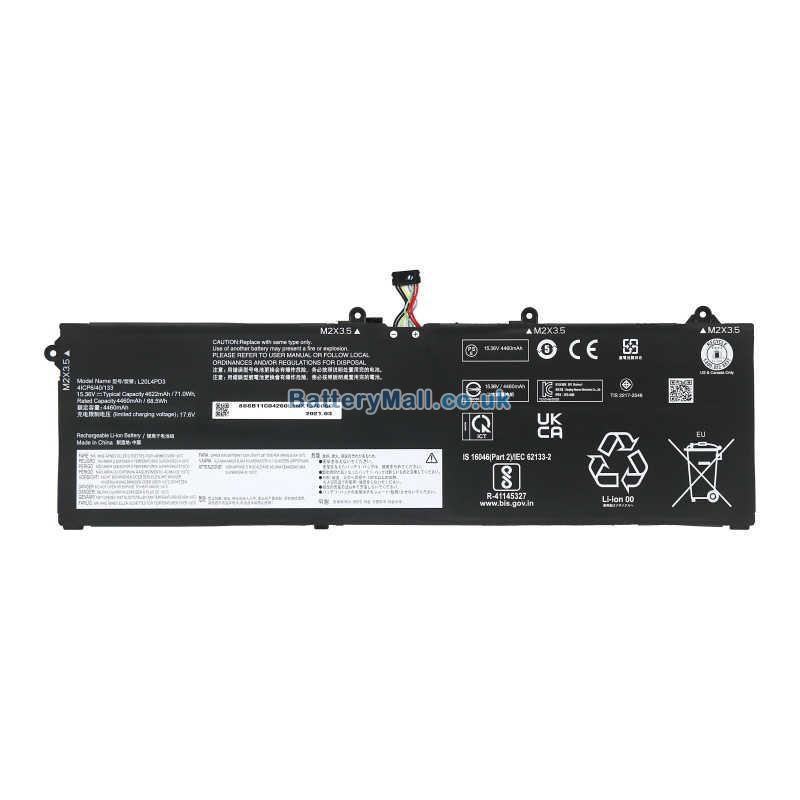 battery for Lenovo ThinkBook 16p G2 ACH-20YM004ECK