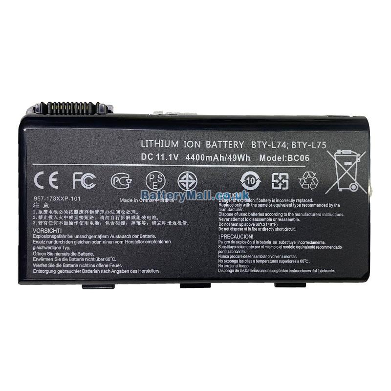 battery for MSI MS-17364B