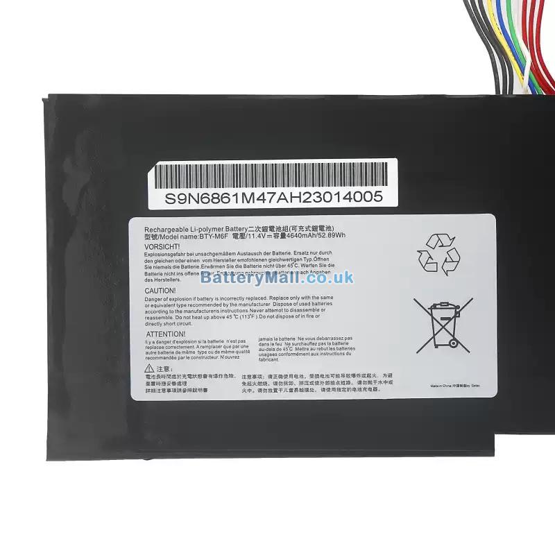 battery for MSI PX60 2QD-037RU