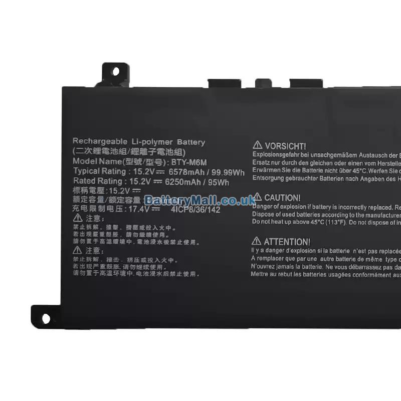 battery for MSI Creator 15 A10SF