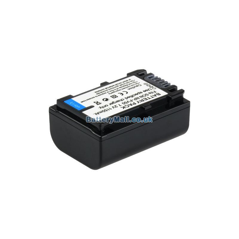battery for Sony np-fv50